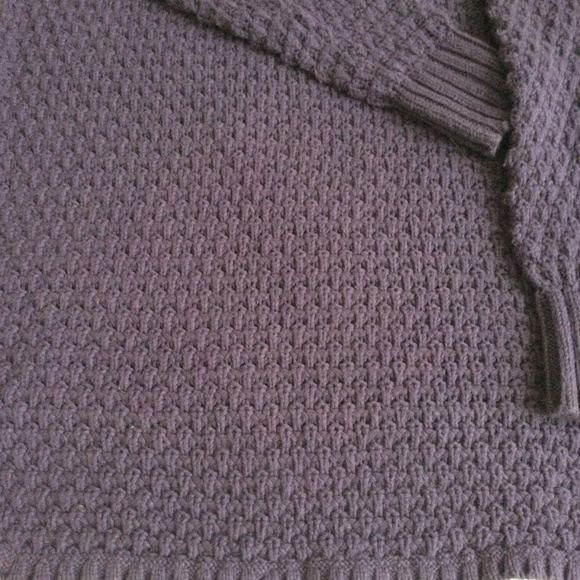 Gap Mockneck Chunky Long Tunic Sweater Purple/Blue - Sz Medium - Picture 8 of 16